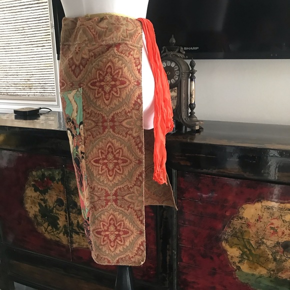 Color Wrap skirt - Picture 7 of 7